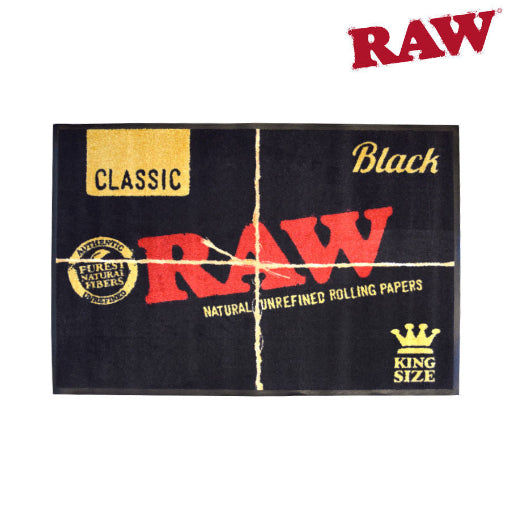 RAW BLACK DOORMAT - v2