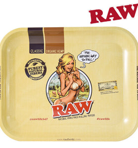 RAW Large Rolling Tray Girl