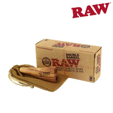 RAW Double Barrel Wooden Pipe