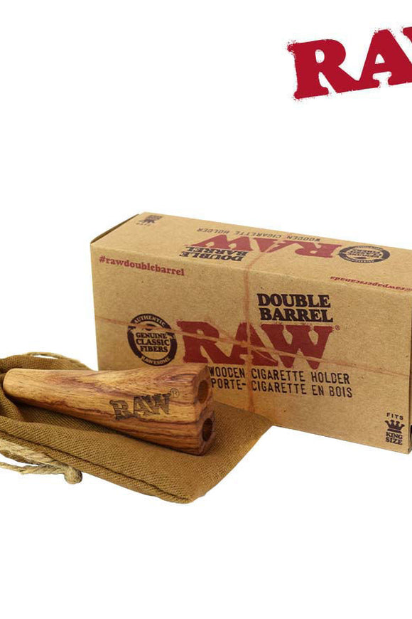 RAW Double Barrel Wooden Pipe
