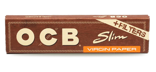 OCB Virgin Unbleached Slim with Tips