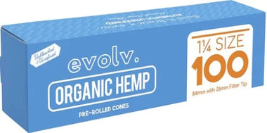 Evolve Organic Hemp 1 1/4 Pre-Rolled Cones 100 Pack