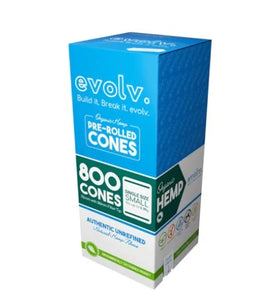 Evolv 70/30mm Pre-Rolled Cones Bulk 800 per box