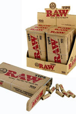 RAW Tips Pre-Rolled in METAL REUSABLE TIN