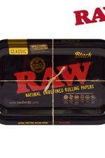 RAW Rolling Tray Black and Gold