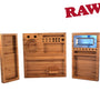 RAW Triple Flip Bamboo Magnetic Rolling Tray