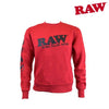 RAW CREW NECK Core Red Sweatshirt
