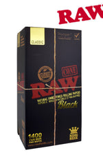 RAW Black Classic King Size Bulk Cones 1400/Box