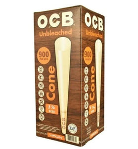 OCB Unbleached 1 1/4" Bulk Cones 900 Per Box