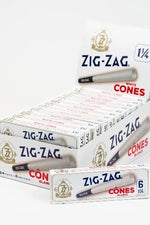 Zig Zag 1 1/4 6 Pack White Cones