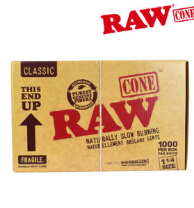 RAW Classic 1 1/4" Bulk Cones 1000/Box