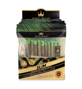 King Palm Slim Size 25pk Natural Leaf Tubes - 8ct