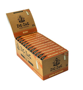 Zig Zag Unbleached 1 1/4" Rolling Papers with Tips