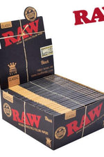 RAW King Size Black SLIM Rolling Papers Full Box - We Roll With It