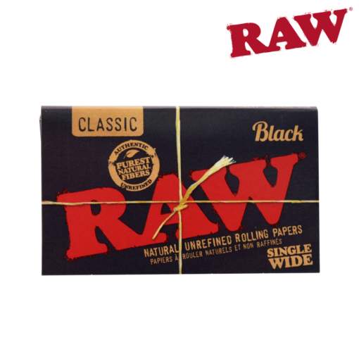 Full Box RAW Black Classic Single Wide Double Window Papers