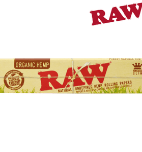 RAW Organic King Size Slim Rolling Papers - We Roll With It