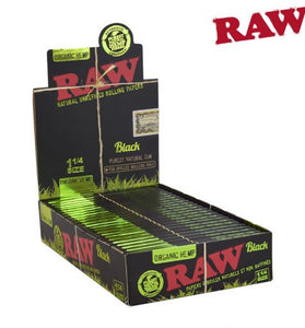 RAW Organic Black 1 1/4" Full Box