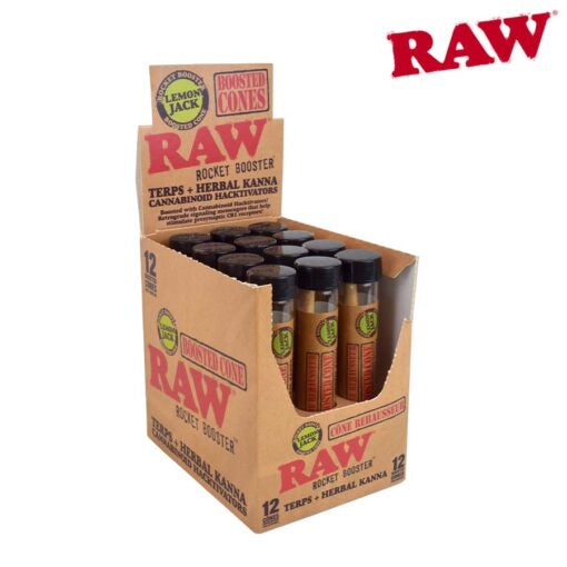 RAW Rocket Booster Cone w/ Cannabinoid Hactivators | Lemon Jack | King Size